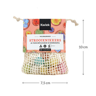 Kwiek StrooiKnikker-zakje met 10 zaadbommetjes