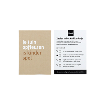 Kwiek StrooiKnikker-pot met 2 zaadbommetjes