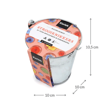 Kwiek StrooiKnikker-pot met 2 zaadbommetjes
