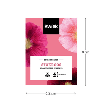 Stokroos zaden -  KWIEK Uitdeel zakjes