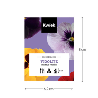 Viool zaden -  KWIEK Uitdeel zakjes
