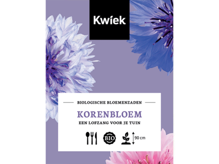 Biologische Korenbloem zaden -  KWIEK Uitdeel zakjes