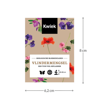 Biologische vlindermengsel zaden -  KWIEK Uitdeel zakjes