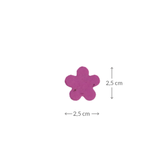 BloemConfetti bosbessenpaars - circa 15 stuks 
