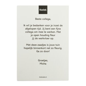 PlukKaart - bedrukking op maat