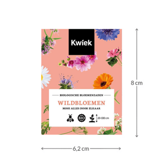 Biologische Wildbloemenmengsel zaden -  KWIEK Uitdeel zakjes