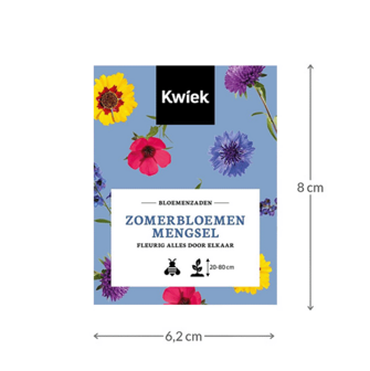 Zomerbloemenmengsel zaden -  KWIEK Uitdeel zakjes
