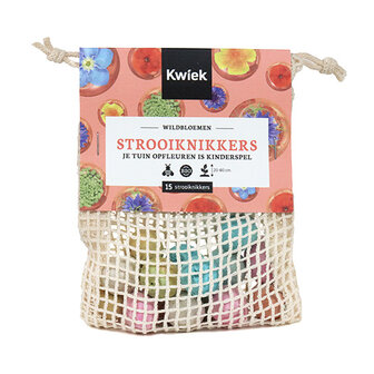 Kwiek StrooiKnikker-zakje met 15 zaadbommetjes