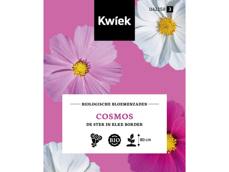 Biologische Cosmos zaden -  Kwiek Uitdeel zakjes (op = op)