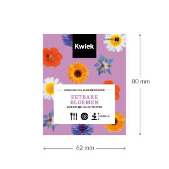 Biologische Eetbare bloemen zaden - Kwiek Uitdeel zakjes