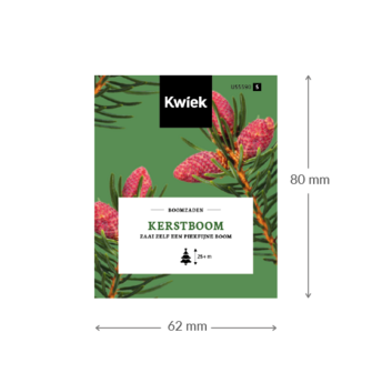 Kerstboom zaden -  Kwiek Uitdeel zakjes (op = op, THT 7-2026)