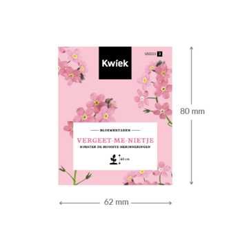 Vergeet-me-niet (roze) zaden -  Kwiek Uitdeel zakjes (THT 7-2026)