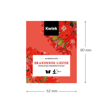 Brandende liefde zaden - Kwiek Uitdeel zakjes (UITVERKOCHT)
