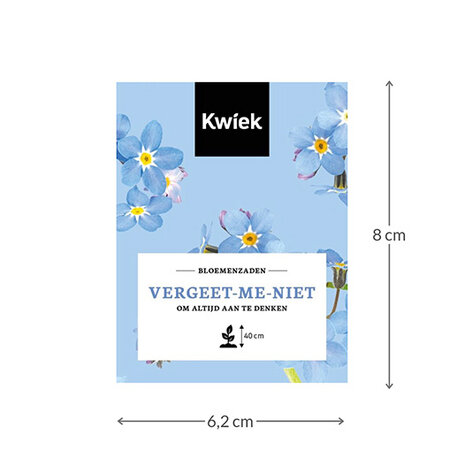Vergeet-mij-nietje zaden -  KWIEK Uitdeel zakjes