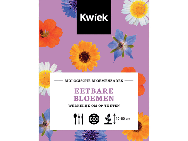 Biologische Eetbare bloemen zaden -  KWIEK Uitdeel zakjes