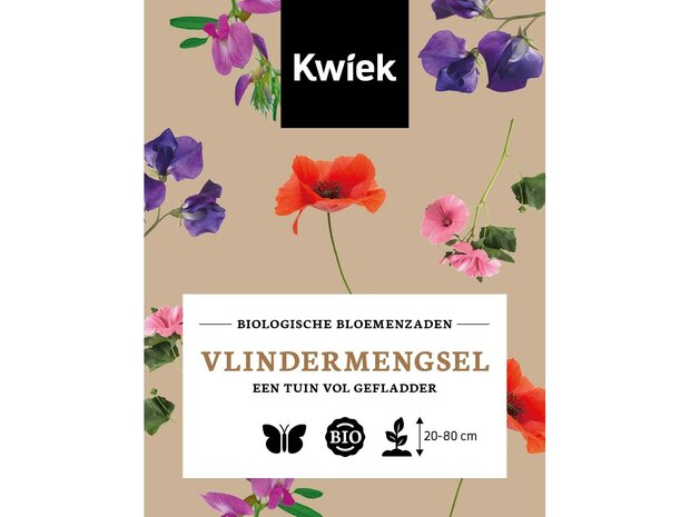 Biologische vlindermengsel zaden -  KWIEK Uitdeel zakjes
