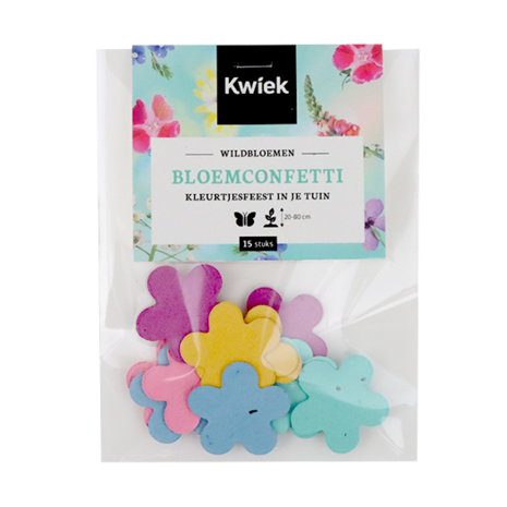 BloemConfetti kleurenmix - circa 15 stuks