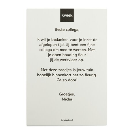 PlukKaart - bedrukking op maat