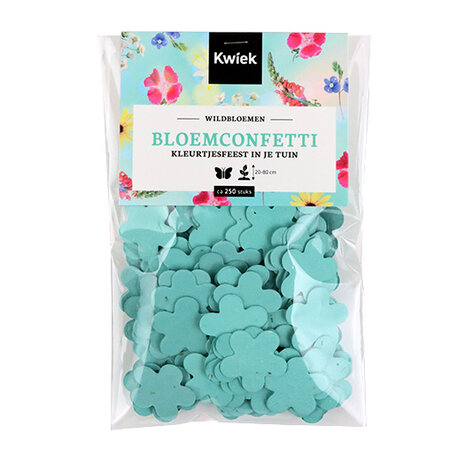 BloemConfetti aqua - circa 250 stuks 