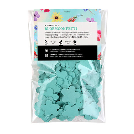 BloemConfetti aqua - circa 250 stuks 
