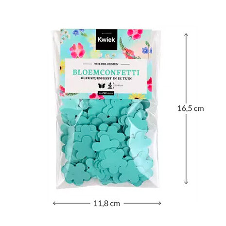 BloemConfetti aqua - circa 250 stuks 