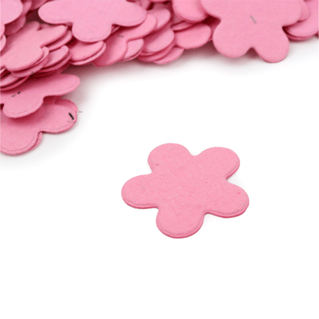 BloemConfetti felroze - circa 15 stuks