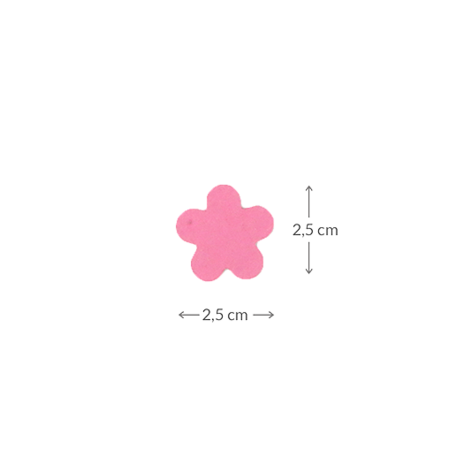 BloemConfetti felroze - circa 15 stuks