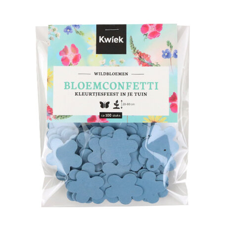 Kwiek BloemConfetti - Korenbloemblauw circa 100 stuks 