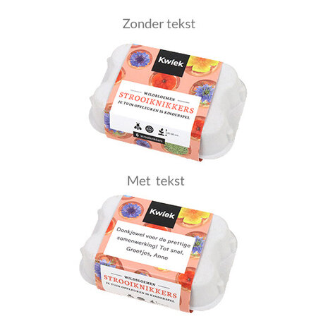 Eierdoosje met 6 zaadbommetjes - Kwiek StrooiKnikkers