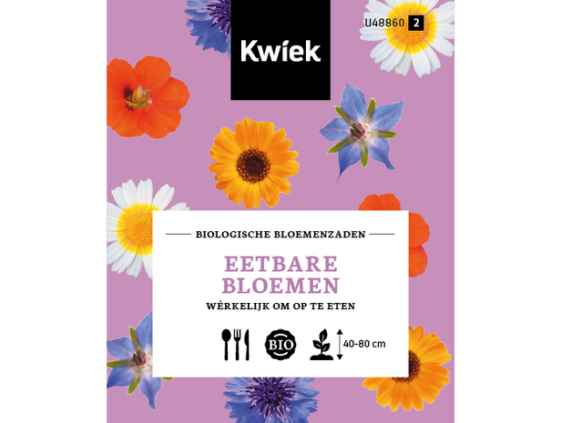 Biologische Eetbare bloemen zaden - Kwiek Uitdeel zakjes