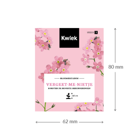Vergeet-me-niet (roze) zaden -  Kwiek Uitdeel zakjes (THT 7-2026)