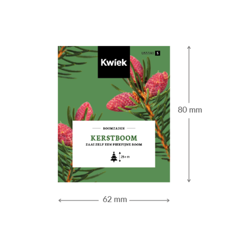 Kerstboom zaden -  Kwiek Uitdeel zakjes (UITVERKOCHT)