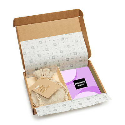 BloeiTas-uitdeeldoosje - bedrukking op maat