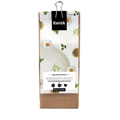 BladThee wolkenvlucht in blokbodem zak (80g) - Kwiek BladThee