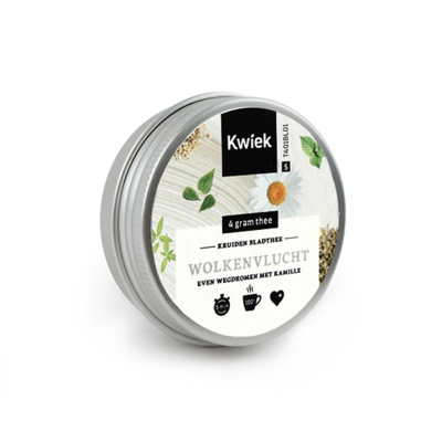 BladThee wolkenvlucht in rond uitdeel blikje - Kwiek BladThee