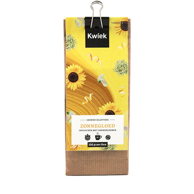 BladThee zonnegloed in blokbodem zak (100g) - Kwiek BladThee